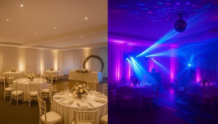 wedding djs in melbourne who can also provide lighting services