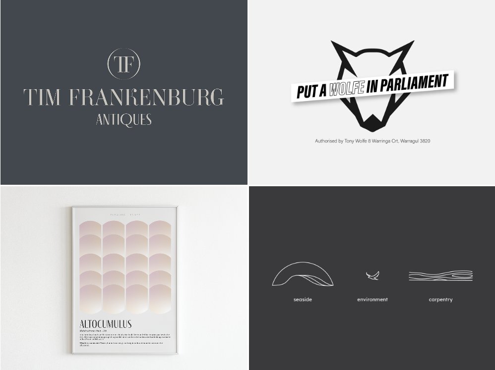 Eleanor Jones graphic designer — event signage and invitation design work samples Melbourne