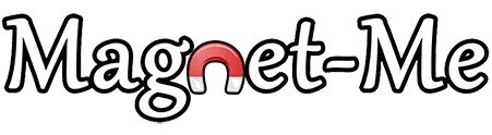 Magnet-Me logo — instant photo magnet service for weddings and events in Melbourne