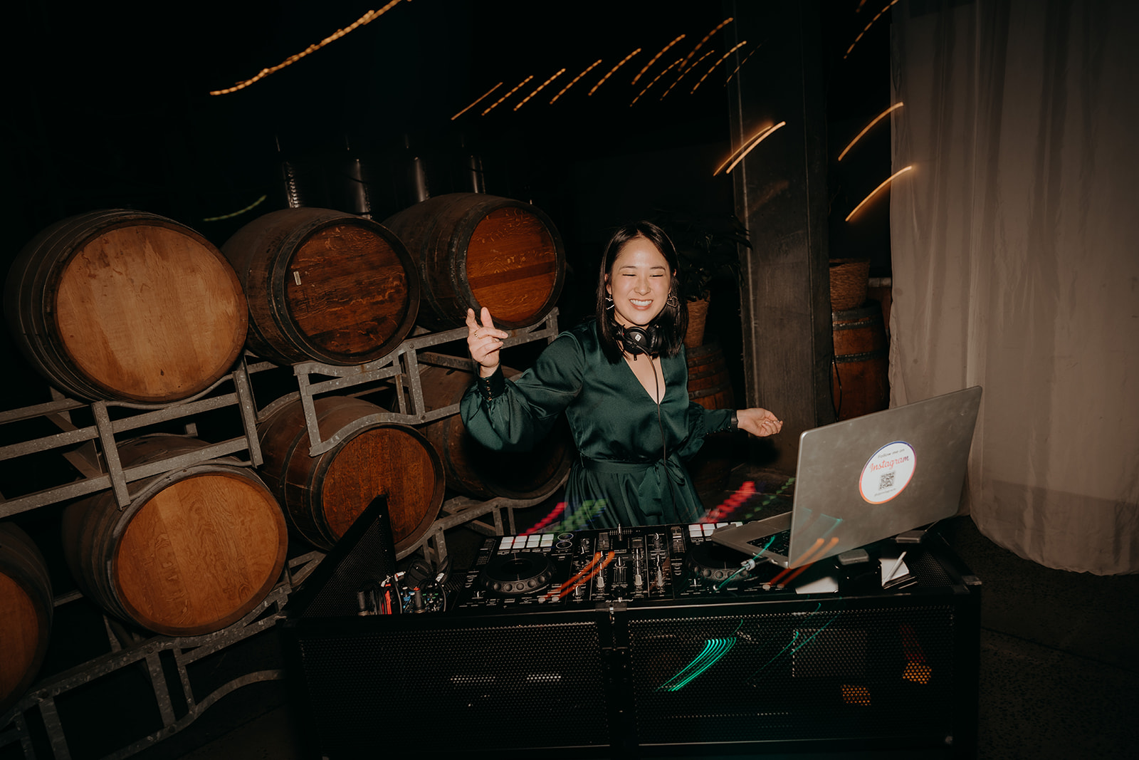 Same-sex wedding DJ Emily Gracie performing in Melbourne